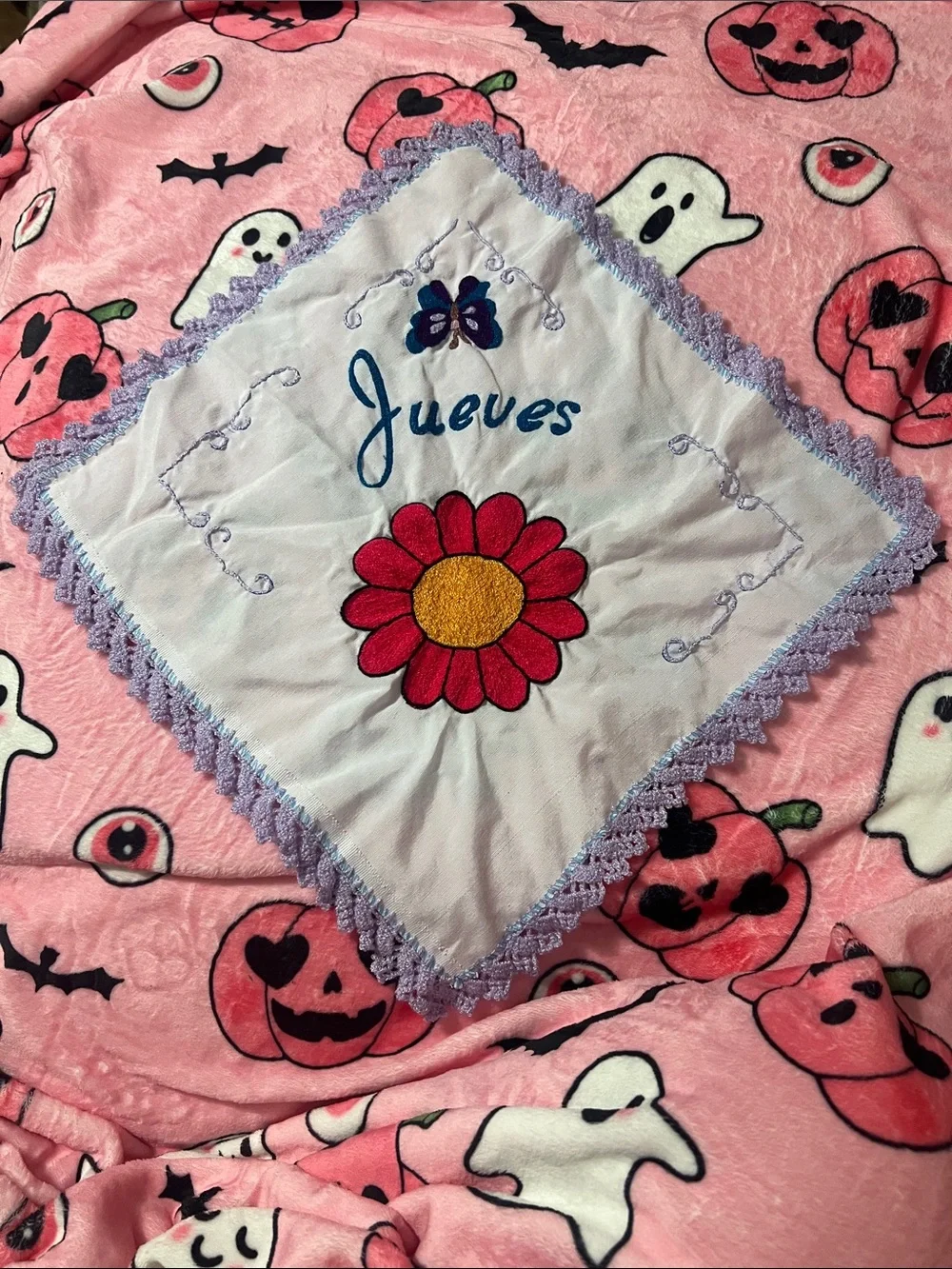Hand-Embroidered Mexican Tortilla Warm - Set of 7